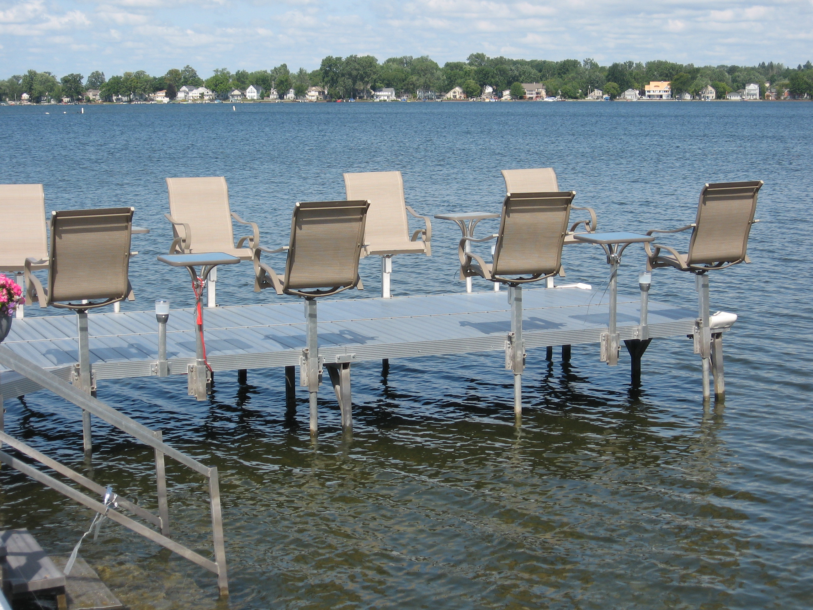 Decking holds dirt and water